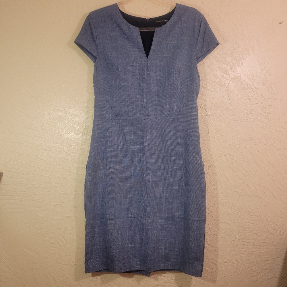 Banana Republic blue dress.